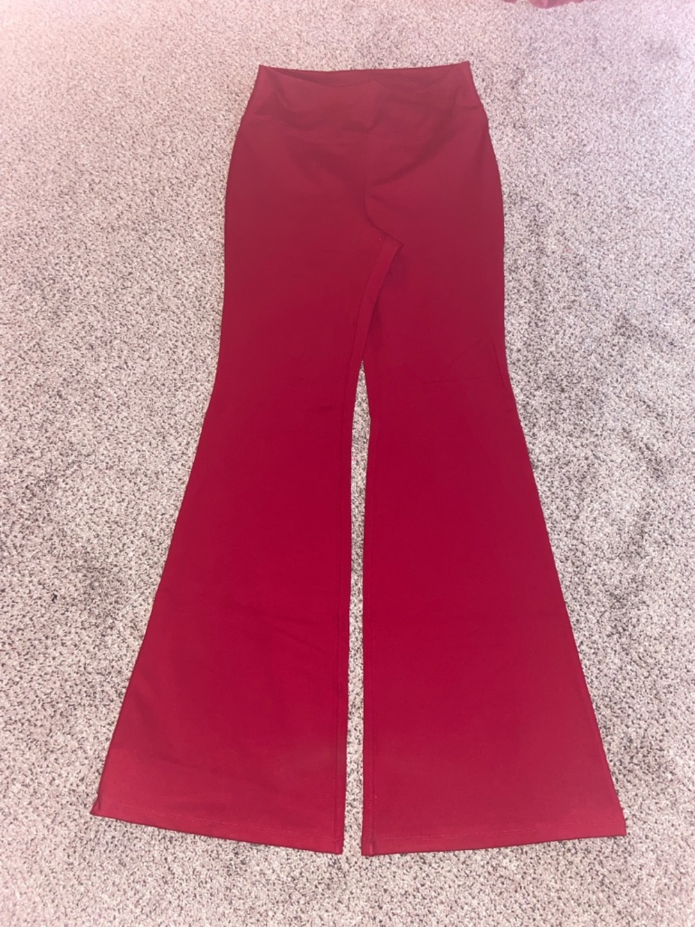 Wild fable Red High-Waist Flared Pants